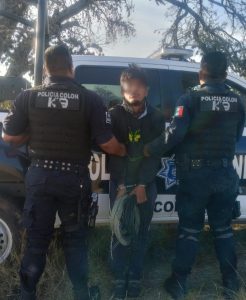 Tras una persecución, detienen a sujeto que intentó llevarse varios rollos de cable de acero en una granja avícola en Colón
