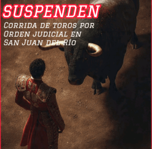 Suspenden corrida de toros en San Juan del Río tras amparo judicial promovido por la organización Animal Héroes